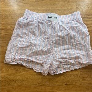 Katydid Pastel Striped Shorts